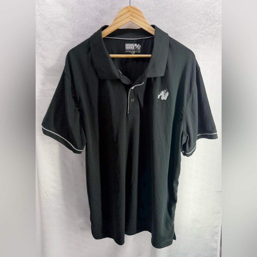 Gorilla Wear Black Polo Shirt  Size 4XL